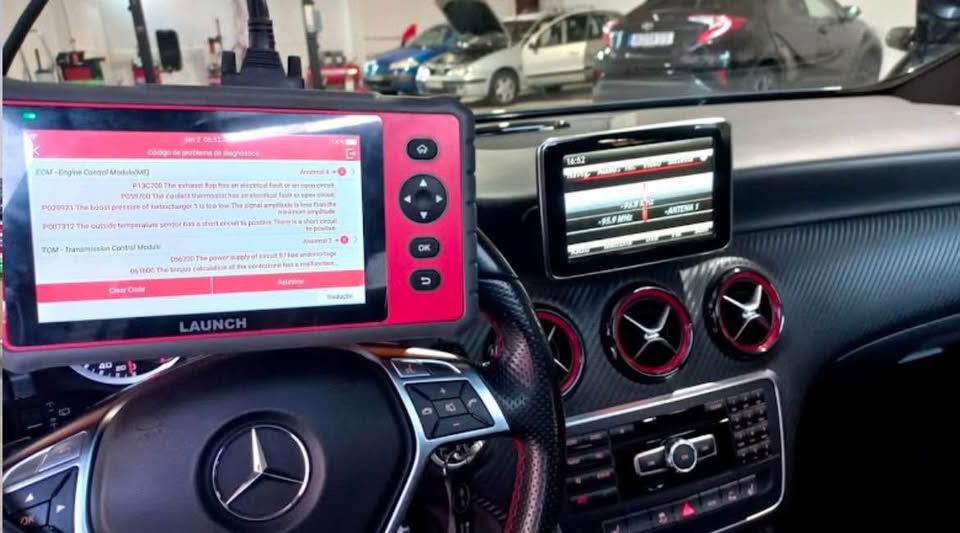 Diagnóstico OBD-II em Mercedes-Benz na oficina RM Autos Viseu