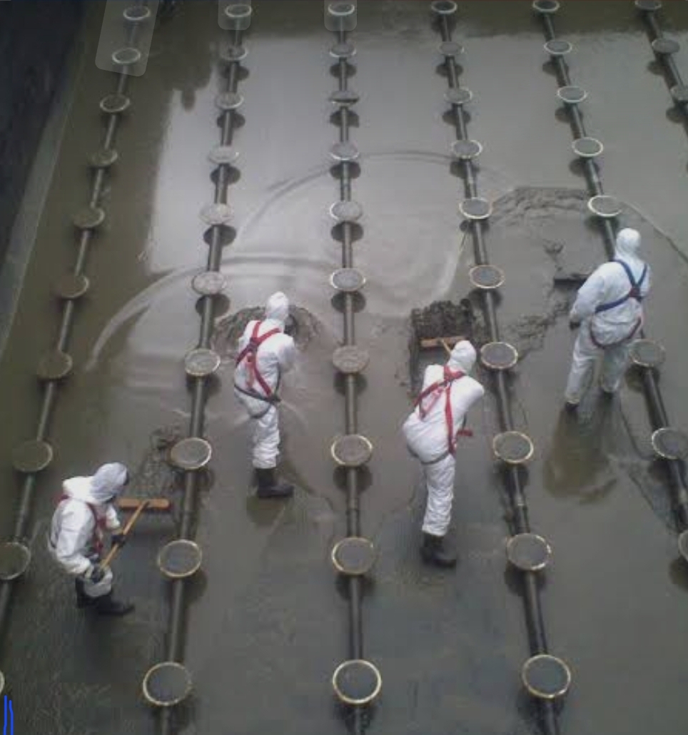 Bacia industrial durante uma intervenção H2O Force